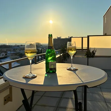 Peri - Lit Kingsize - Terrasse Vue Tour Eiffel #sirdest Bezons
